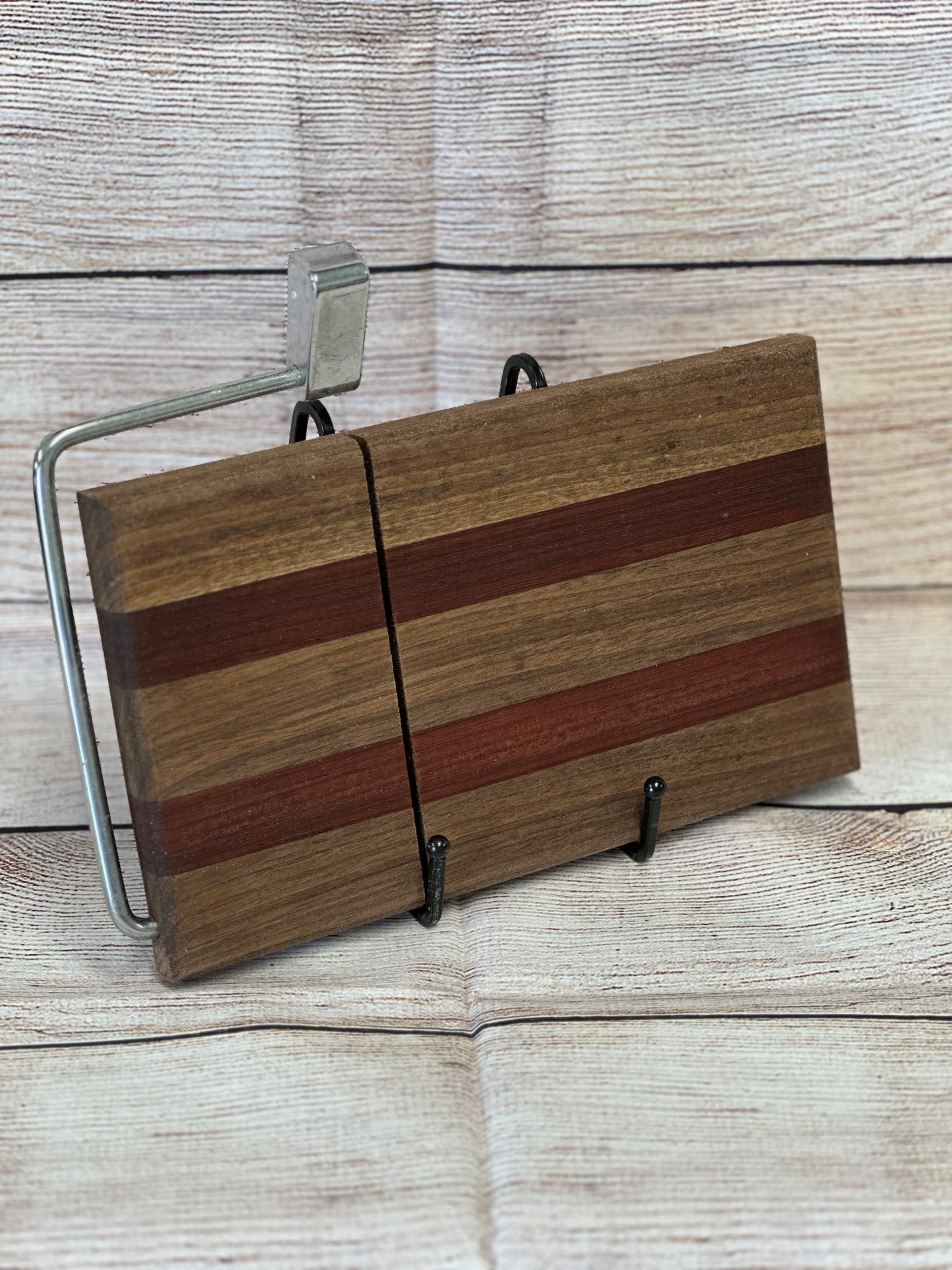 Walnut & Red Paduak Cheese Slicer