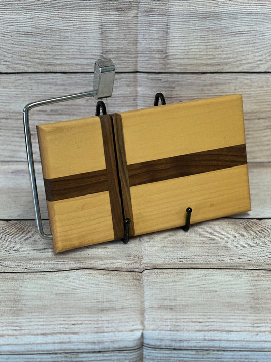 Maple & Walnut Cross Cheese Slicer